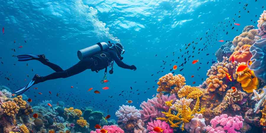 Scuba diving – Explore coral reefs and marine life around Grande Island
